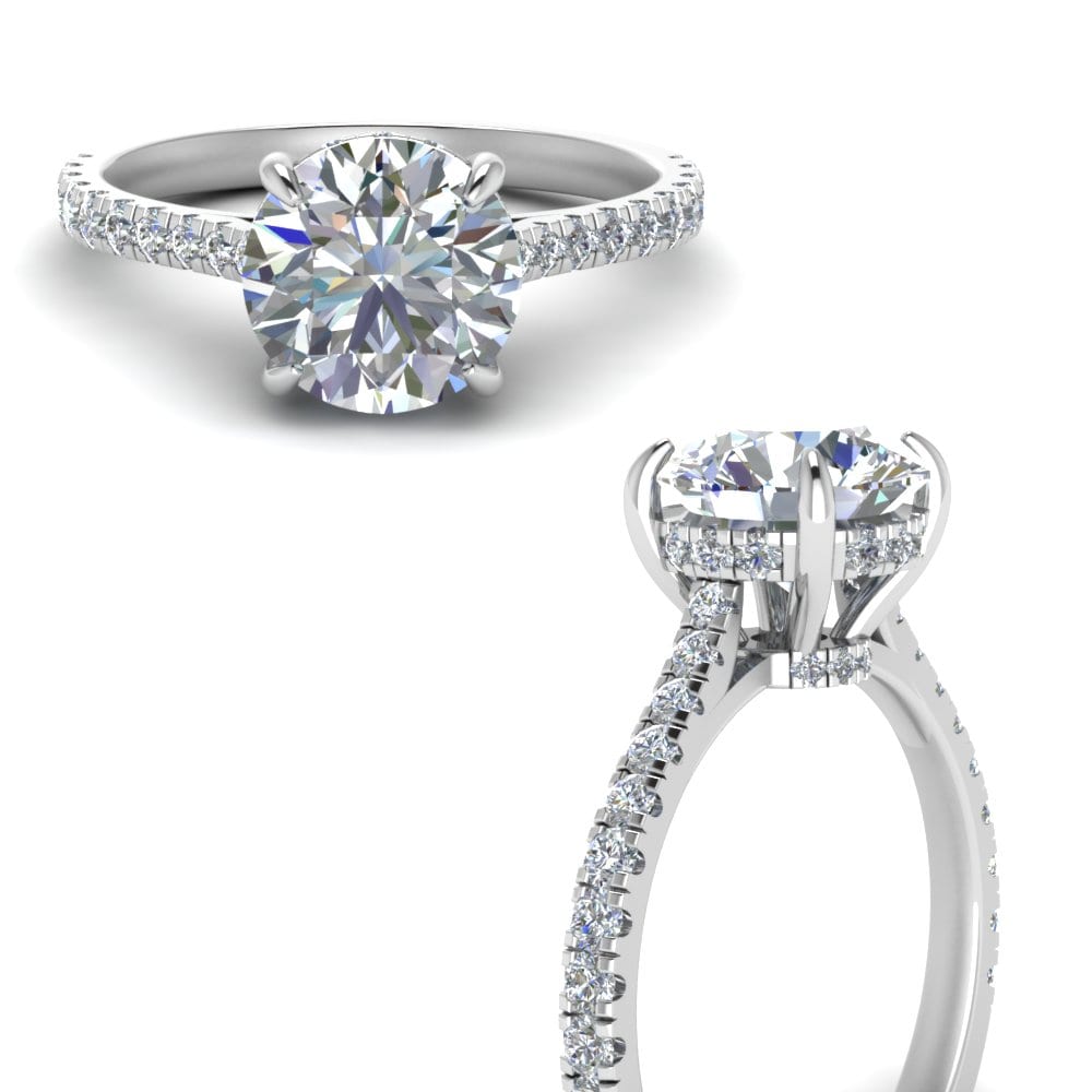 What is a Hidden Halo Engagement Ring?