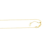 10K Gold 0.68mm Adjustable Box Chain