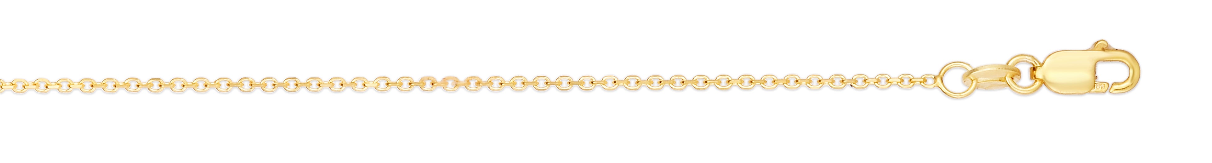 10K Gold 0.87mm Diamond Cut Cable Chain