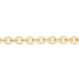 10K Gold 0.87mm Diamond Cut Cable Chain
