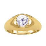 1.0 CT Round Diamond Mens Solitaire Ring
