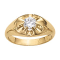 1.0 CT Round Diamond Mens Solitaire Ring