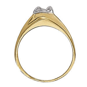 1.0 CT Round Diamond Mens Solitaire Ring