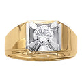 1.0 CT Round Diamond Mens Solitaire Ring