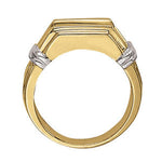 Mens 10-Diamond Channel Band Ring