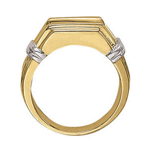 Mens 10-Diamond Channel Band Ring
