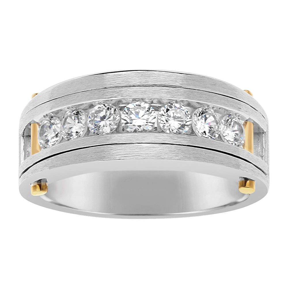 Multi-Diamond Channel Band Ring