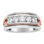 Round Diamond Two-Stone Fashion Ring