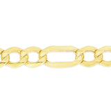 10K Gold 5.6mm Lite Figaro Chain