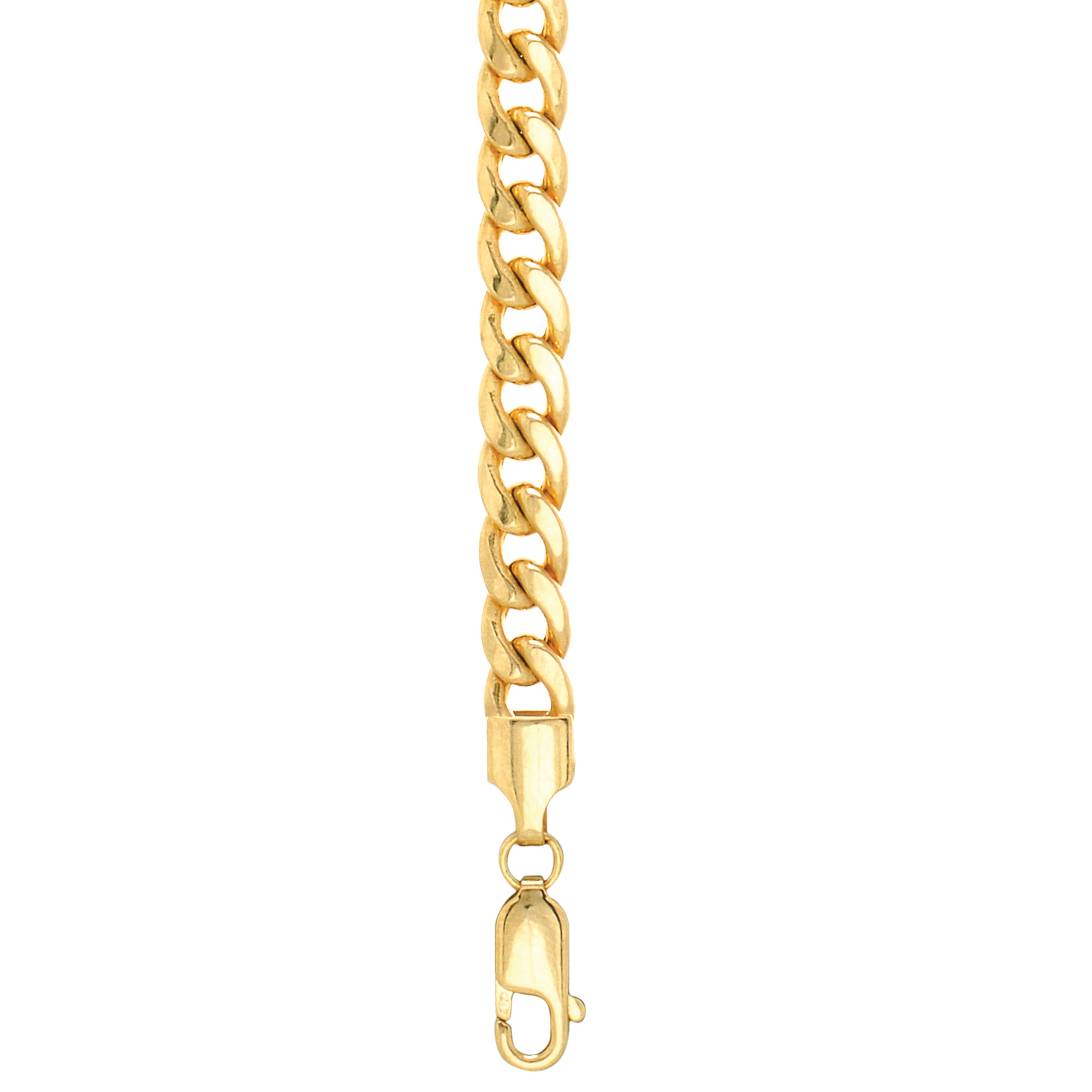 10K Gold 5.5mm Semi-Solid Miami Cuban
