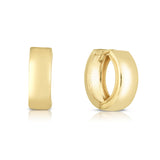 10K Gold Polished Huggie Earring