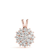 Rose Gold 1 CT Diamond Fashion Pendant Necklace