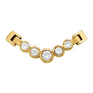 18K White Gold Round Diamond Fashion Pendant