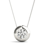 1.0 CT Round Diamond Solitaire Pendant