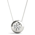 1.0 CT Round Diamond Solitaire Pendant