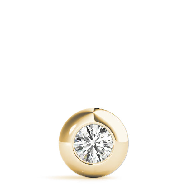 18K Yellow Gold 1ct Diamond Solitaire Pendant