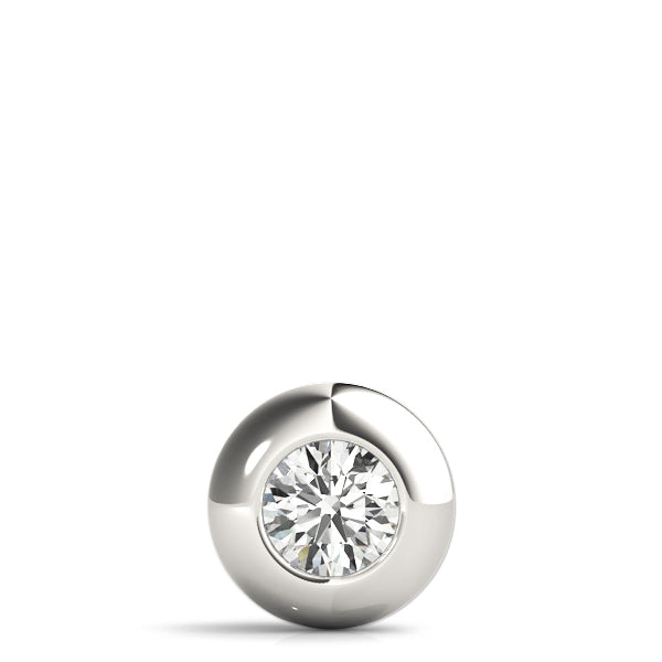 1 CT Diamond 18K White Gold Solitaire Pendant