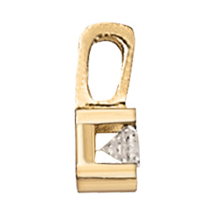 1ct Diamond 18K White Gold Solitaire Pendant Necklace