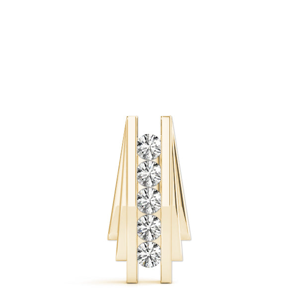14K Yellow Gold Diamond Fashion Pendant