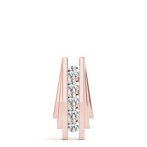 14K Rose Gold 1/2 CT Diamond Fashion Pendant