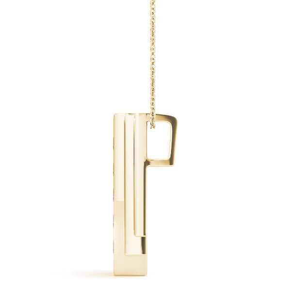 14K Yellow Gold Diamond Fashion Pendant