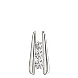 Round Diamond 0.6 CTW Three-Stone Pendant