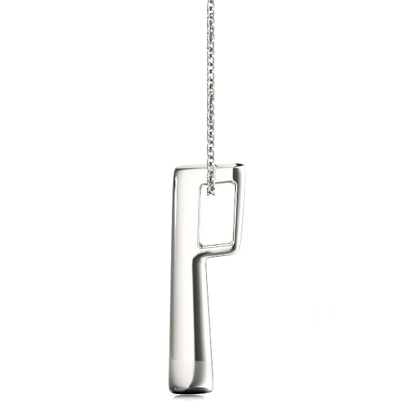 18K White Gold 1 CT Diamond Three-Stone Pendant
