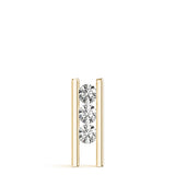 14K Yellow Gold 1ct Diamond 3-Stone Pendant