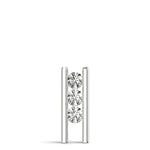 Round Diamond 3-Stone Pendant Necklace