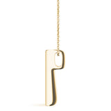 14K Yellow Gold 1ct Diamond 3-Stone Pendant