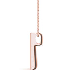 14K Rose Gold 1 CT Diamond 3-Stone Pendant