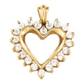 Multi-Diamond Round Pendant