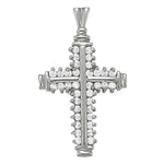 Multi-Diamond Religious Cross Pendant