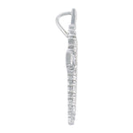 Multi-Diamond Religious Cross Pendant