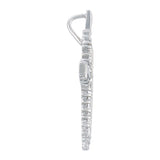 Multi-Diamond Religious Cross Pendant