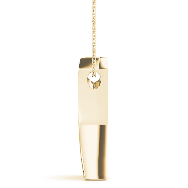 14K Yellow Gold Diamond Cluster Fashion Pendant