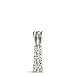 0.6 CTW Round Diamond Three Stone Pendant