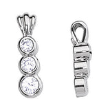 Round Diamond 0.50 CT Three-Stone Pendant