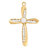 Multi-Diamond Cross Pendant in Gold
