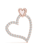 14K Rose Gold Diamond Fashion Pendant