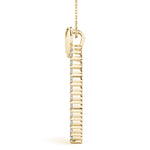 14K Yellow Gold Diamond Cluster Fashion Pendant