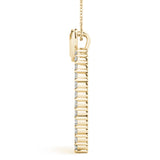 14K Yellow Gold Diamond Cluster Fashion Pendant