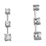 0.6 CTW Round Diamond Three Stone Pendant