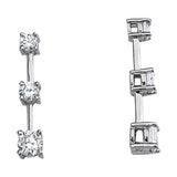 0.6 CTW Round Diamond Three Stone Pendant
