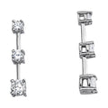 0.6 CTW Round Diamond Three Stone Pendant