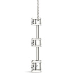 0.6 CTW Round Diamond Three Stone Pendant