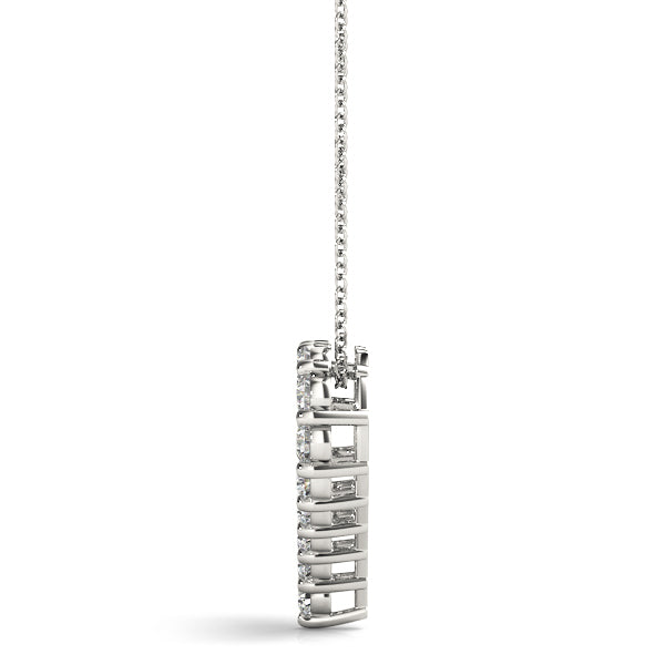Multi-Diamond Round Pendant