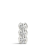 Round Diamond 3-Stone Pendant Necklace