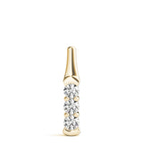 14K Yellow Gold 3-Stone Diamond Pendant