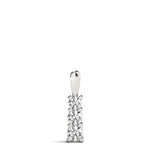 Round Diamond 3-Stone Pendant Necklace